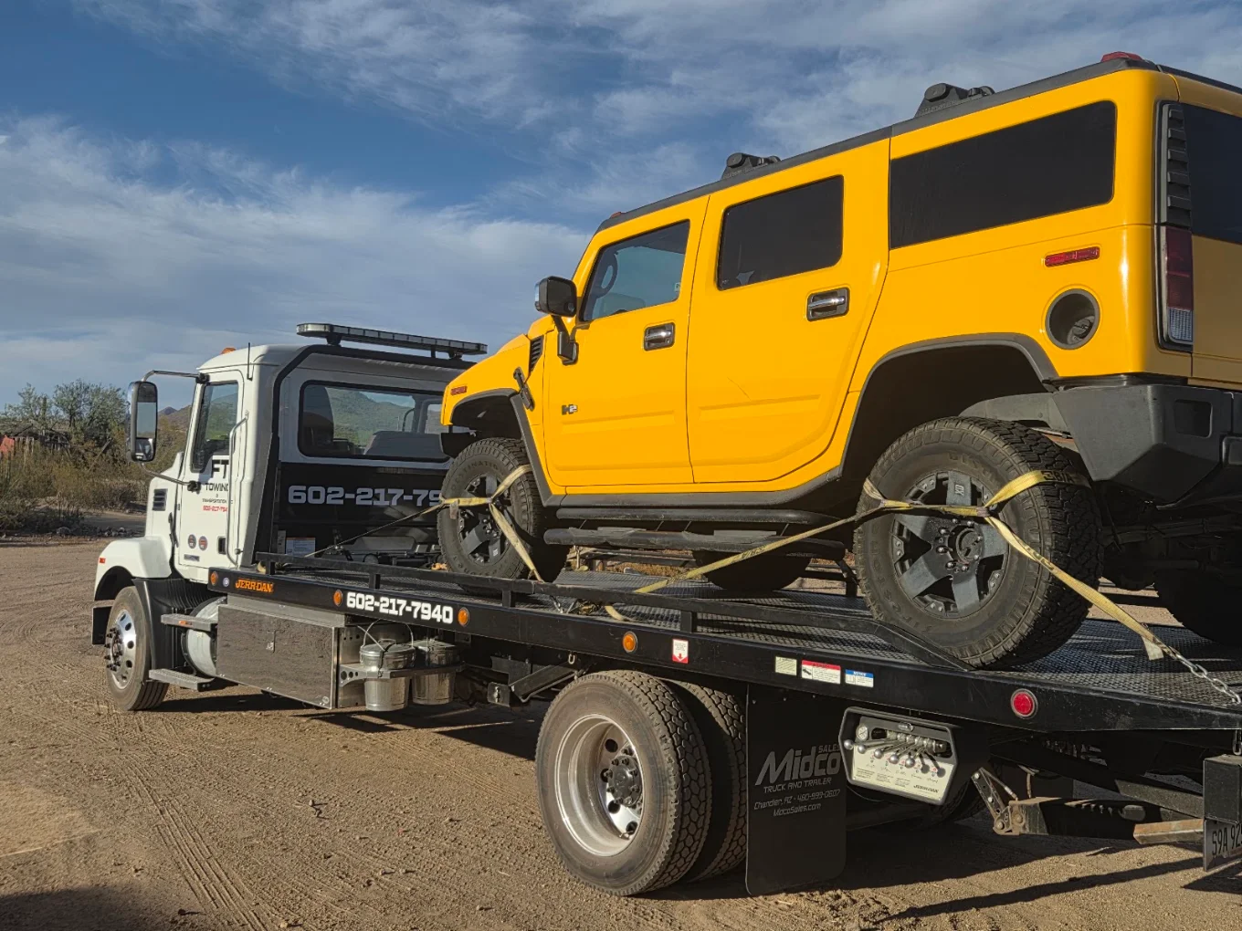 FT Towing & Transportation roadside call, Arizona